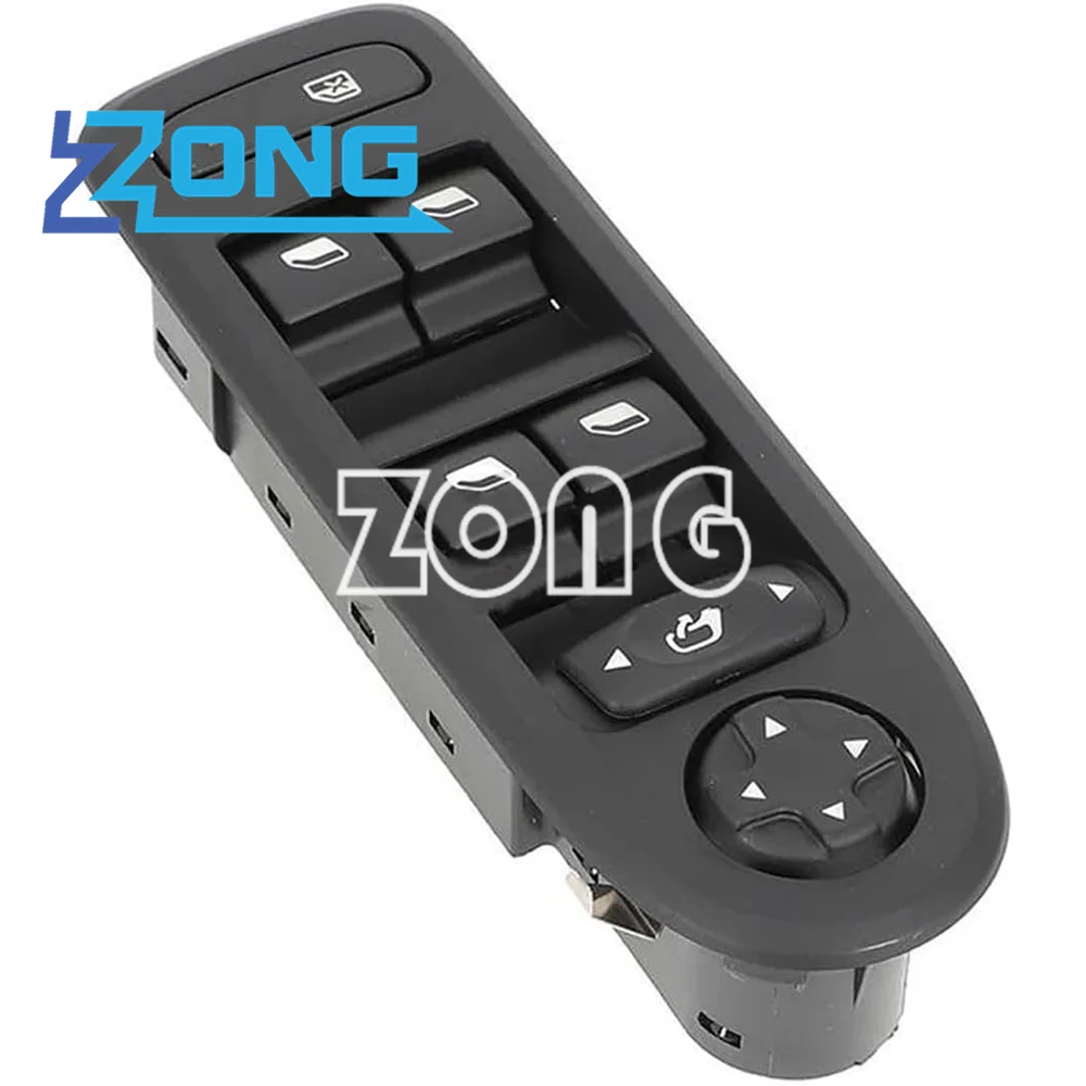 ZONG NEW Master Electric Window Lifter Control Switch Button For Peugeot 208 308 408 508 2010 2011 2012 2013  98060866ZE