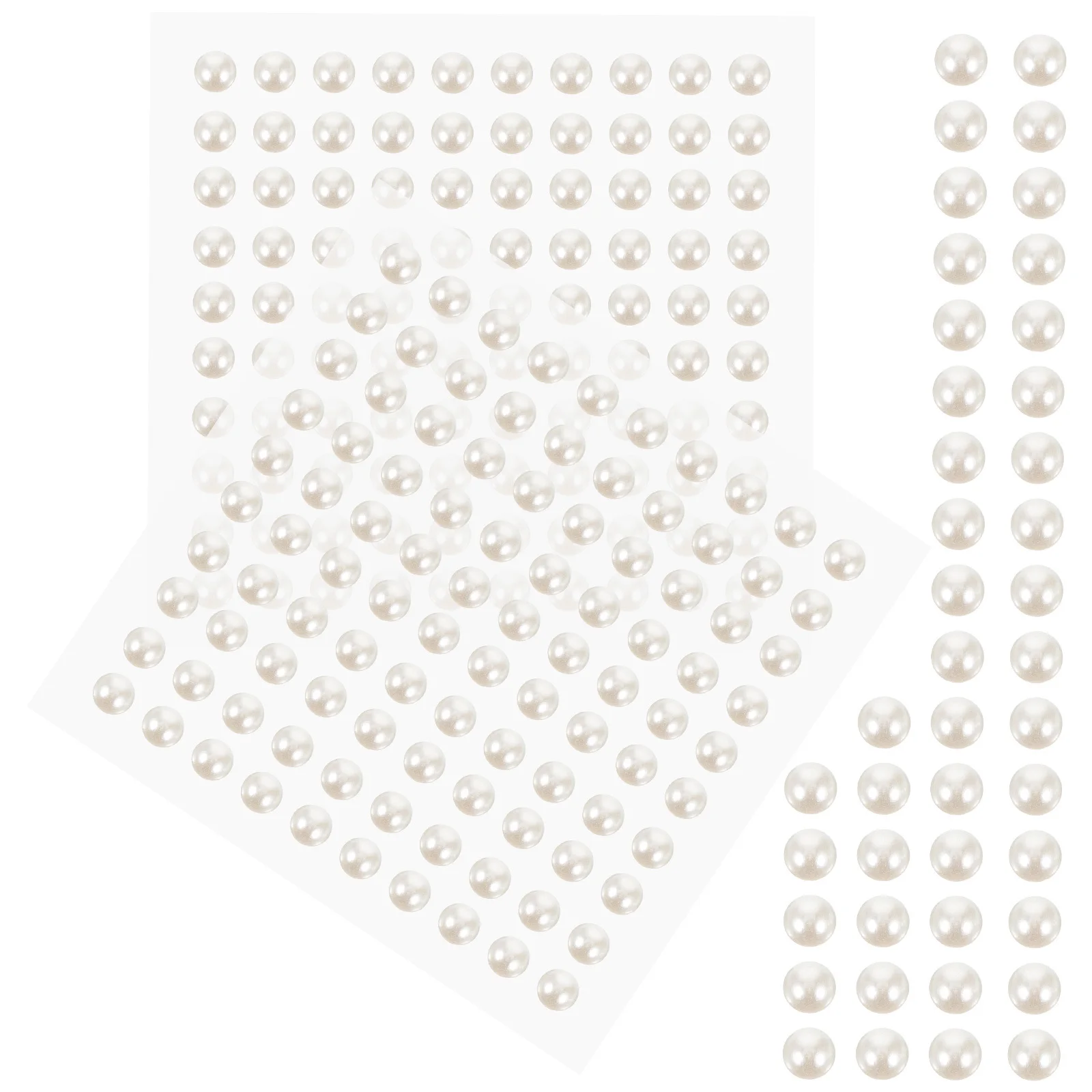 

4 Sheets Self-Adhesive Pearl Stickers For Face Body Art Craft Nail Decorative Stick On Pearls Festival Party Rave Cosplay