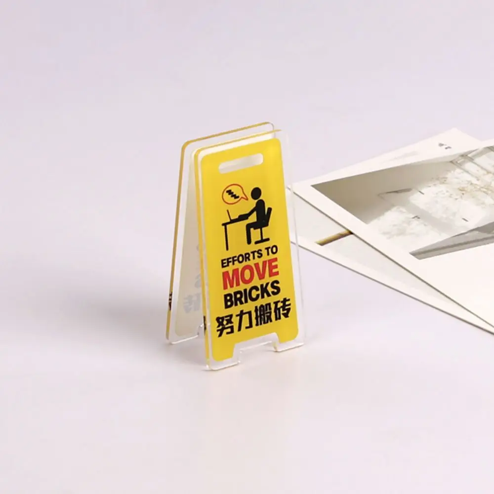 PP مجلد تحذير علامة الاكريليك PP كليب الاكريليك Diy بها بنفسك حساب اليد كليب الوجهين الإبداعية مشبك للغلق بإحكام مكتب القرطاسية