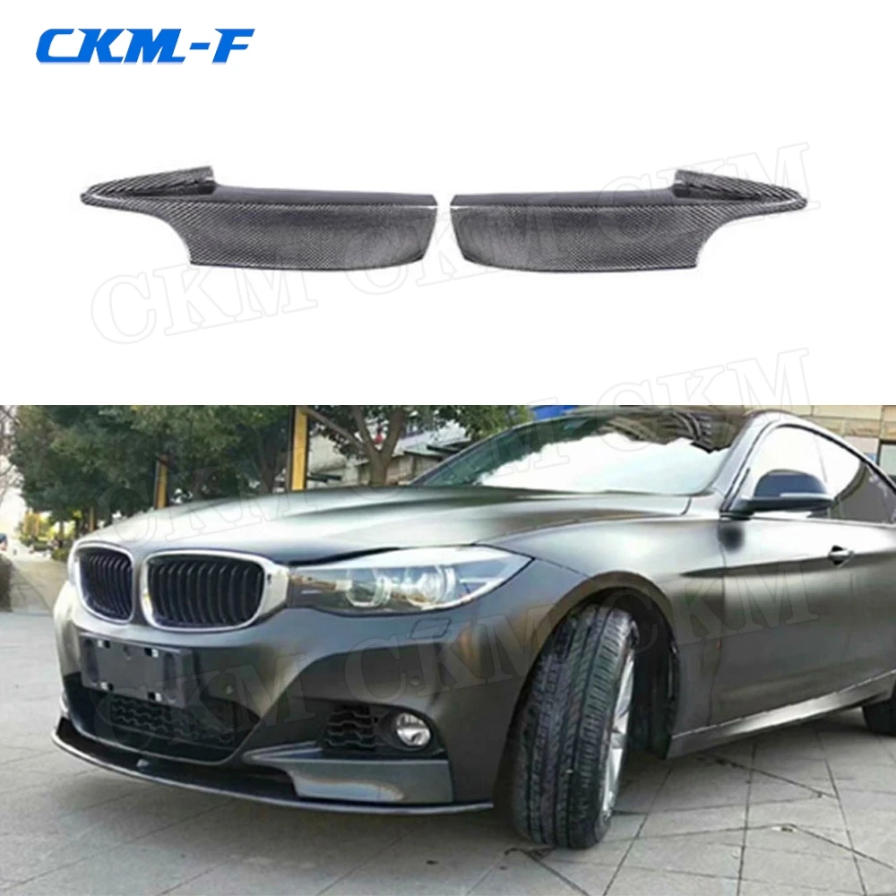 

Carbon Fiber Front Lip Splitters FRP Flaps Aprons Spoiler for BMW 3 Series GT F34 M Sport Bumper 2014-2018 Car Styling