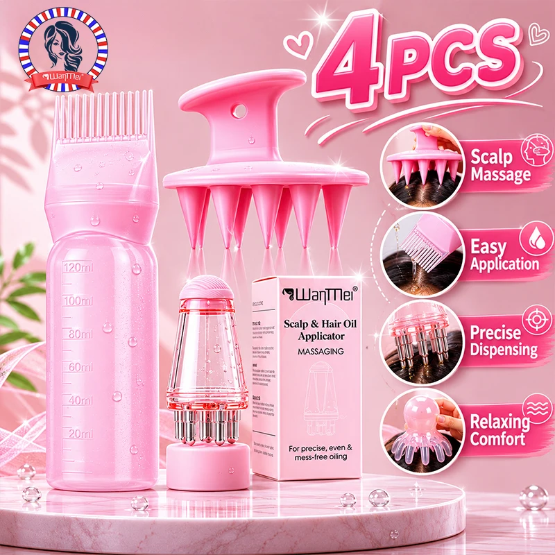 2/3/4pcs Hair Care Tools Set Octopus Shape Scalp Massage Comb Smooth Surface Body Relaxing Portable for Home Office Massage