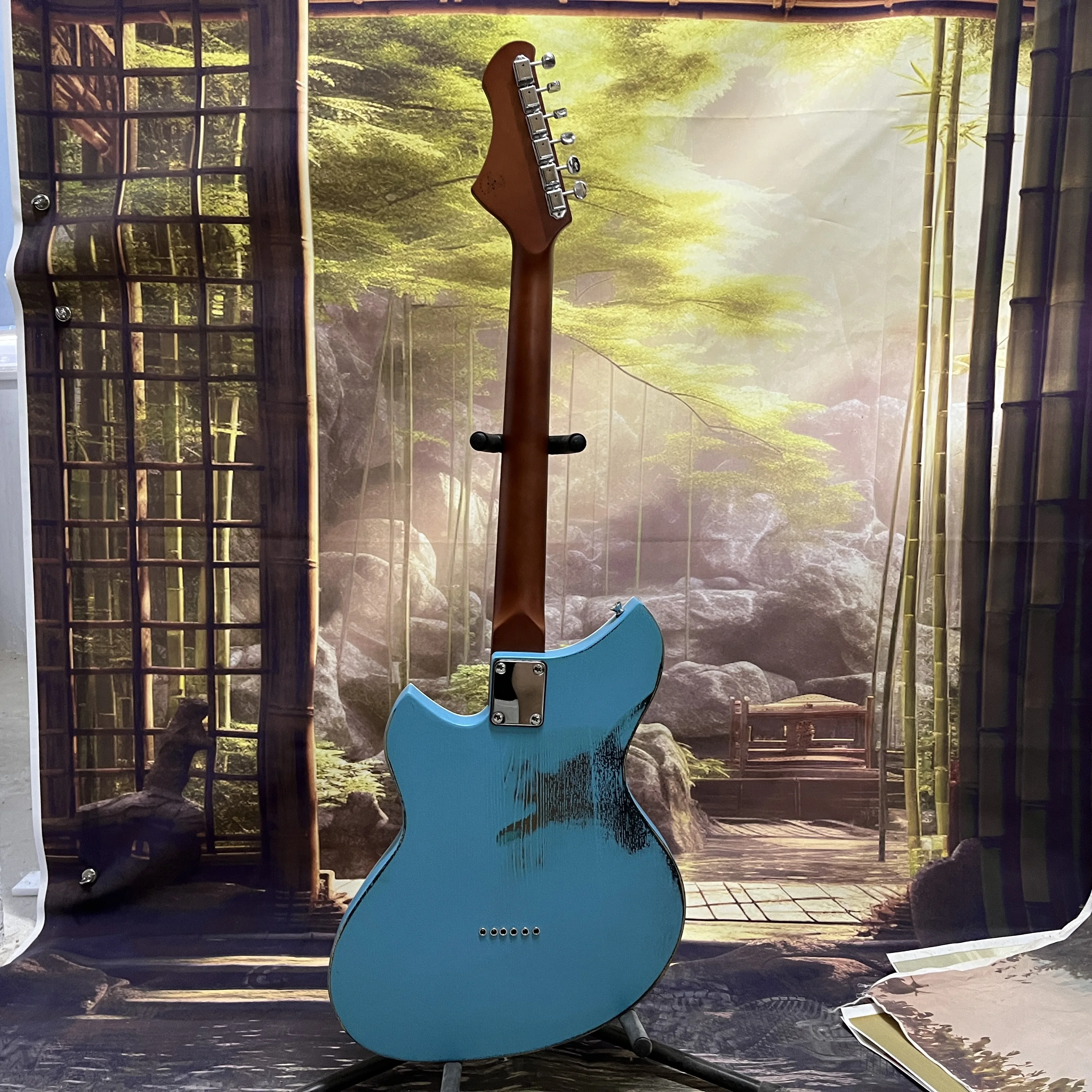 Vicers Handed Relics elektrische gitaar, 21 frets, HH pickups, elzenboom body, palissander toets, gemakkelijk te spelen, 6 snaren