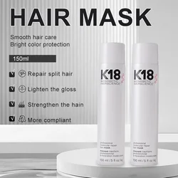 150 ml K18 Original Leave-in Molekular Haarmaske Biologische Regeneration Reparatur Trockenes, chemisch beschädigtes Haar 4 Minuten schnell