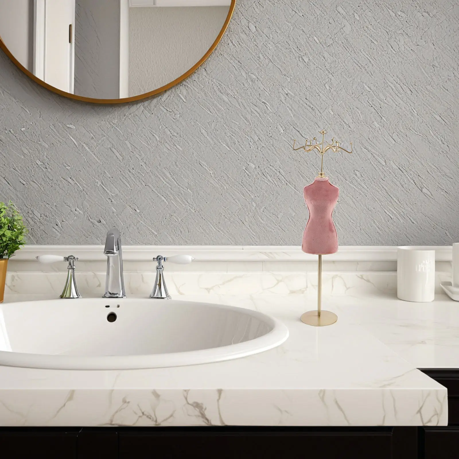 

Многофункциональная подставка для украшений: железная вешалка для ожерелий, органайзер для серег, подставка для браслетов и колец, аксессуар для дома