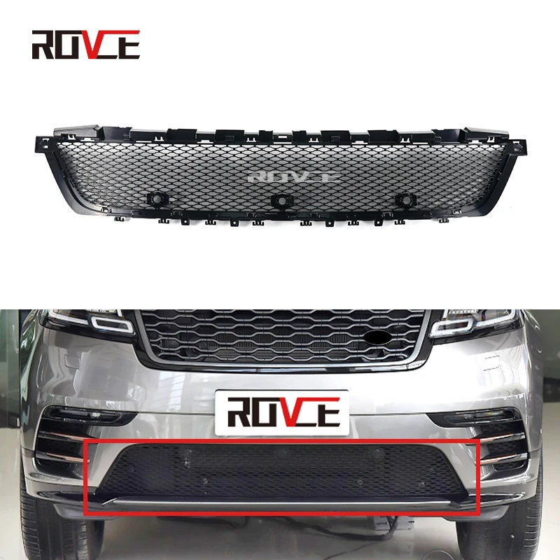 Car ABS Front Bumper Lower Grille For Land Rover Range Rover Velar 2017+ L560 LR142865 Bottom Grill