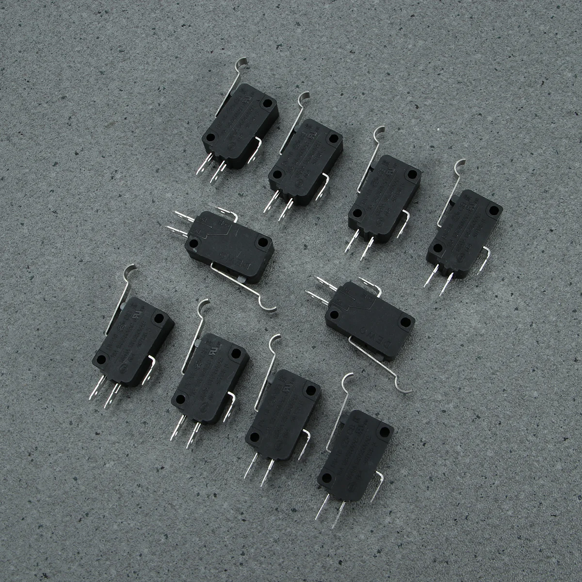 

10Pcs Micro Limit Switch Long Hinge Lever Momentary Push Button Excellent Touch for Home Appliances Audio Communication