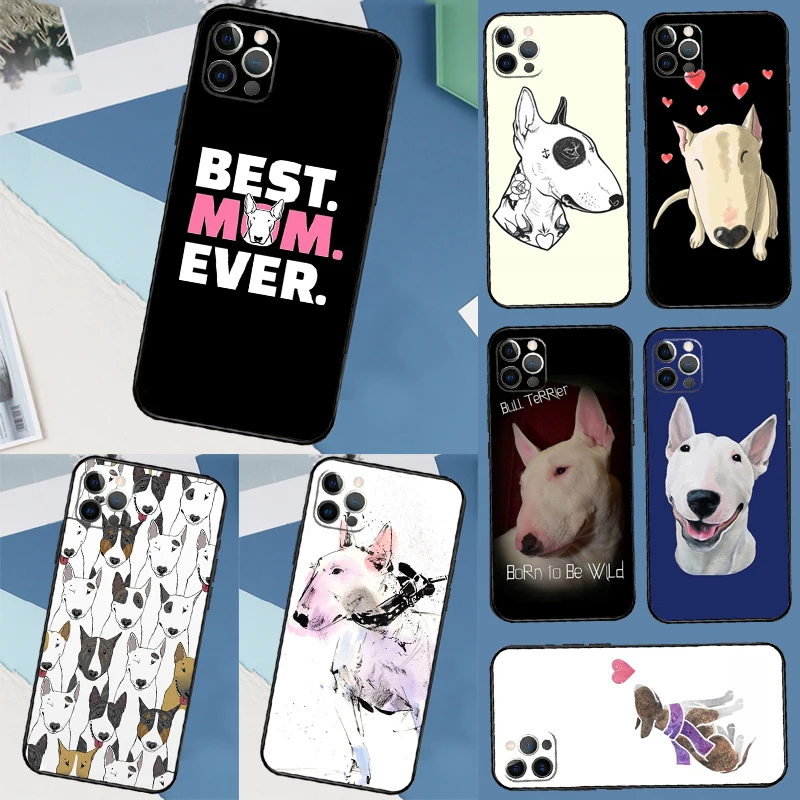Engels Bull Terrier Hond Case Voor Samsung Galaxy S24 Ultra S20 S21 S22 S23 S25 Ultra S9 S10 Plus S25 FE Cover Coque