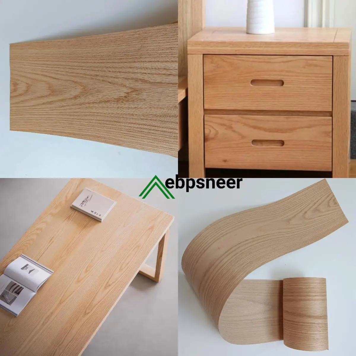 لوح قشرة خشب البلوط الأحمر الملتصق مسبقًا مقاس 8.5 بوصة، مكواة لاصقة تذوب ساخنة لمكبر صوت خزانة تجديد الأثاث، ركيزة غير منتظمة