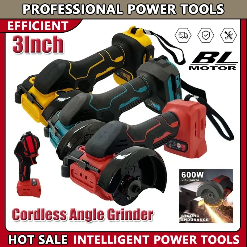 Fit Milwaukee 3 Inch Angle Grinder For Dewalt/Makita Cordless Polishing Machine Cutting Grinding Cut Off Power Tools