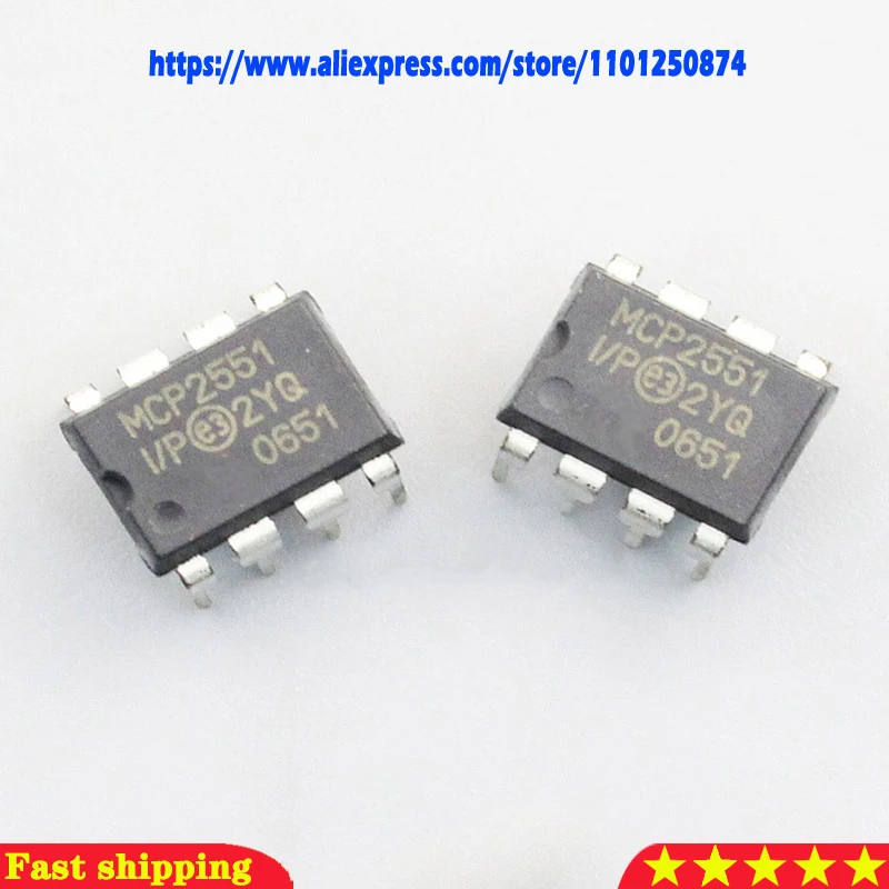 5pcs/lot MCP2551-I/P MCP2551 2551-I/P DIP-8 In Stock