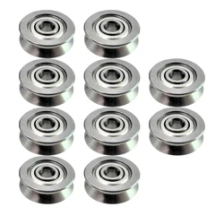 10Pcs/Set V Groove Sealed Ball Bearing Carbon Steel V623ZZ Guide Track Roller Bearing V623ZZ Embroidery Machine Bearing