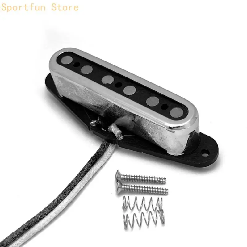 Open-Cover Guitar Neck Pickup Staggered for Replacement and Repair Tasks X7JD