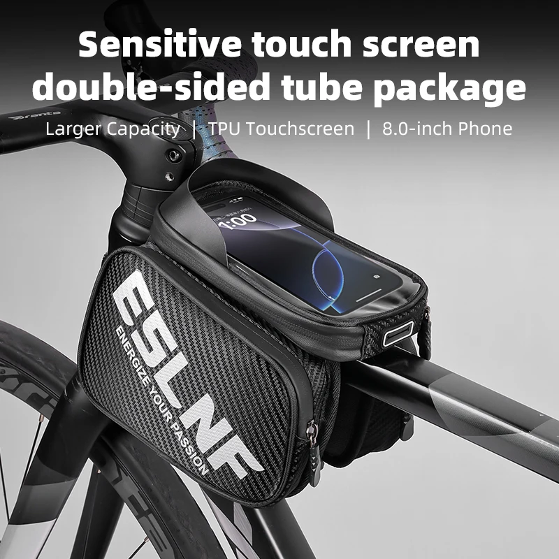 

ESLNF Rainproof Reflective Bicycle Upper Tube Bag Large-capacity Bicycle Bag Road Bike Mountain Bike Outdoor Cycling Bag