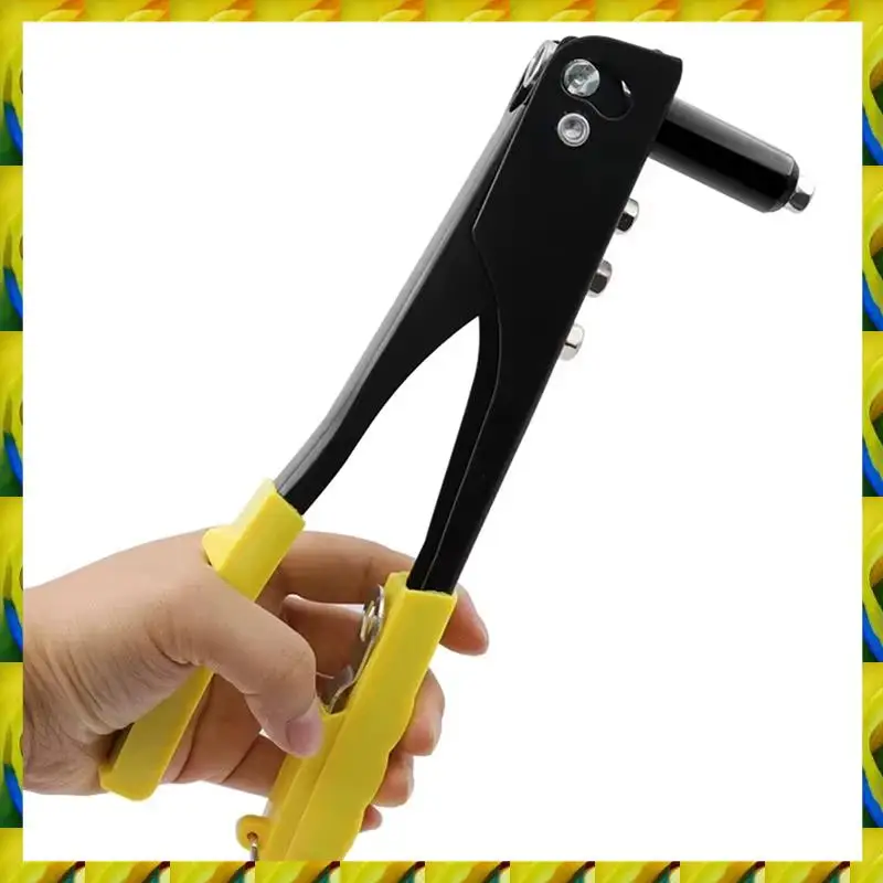 WFF Rivettatrice per impieghi gravosi 120 pezzi Rivetti ciechi Utensili manuali Kit di assortimento Strumento per dadi per rivetti Arancione