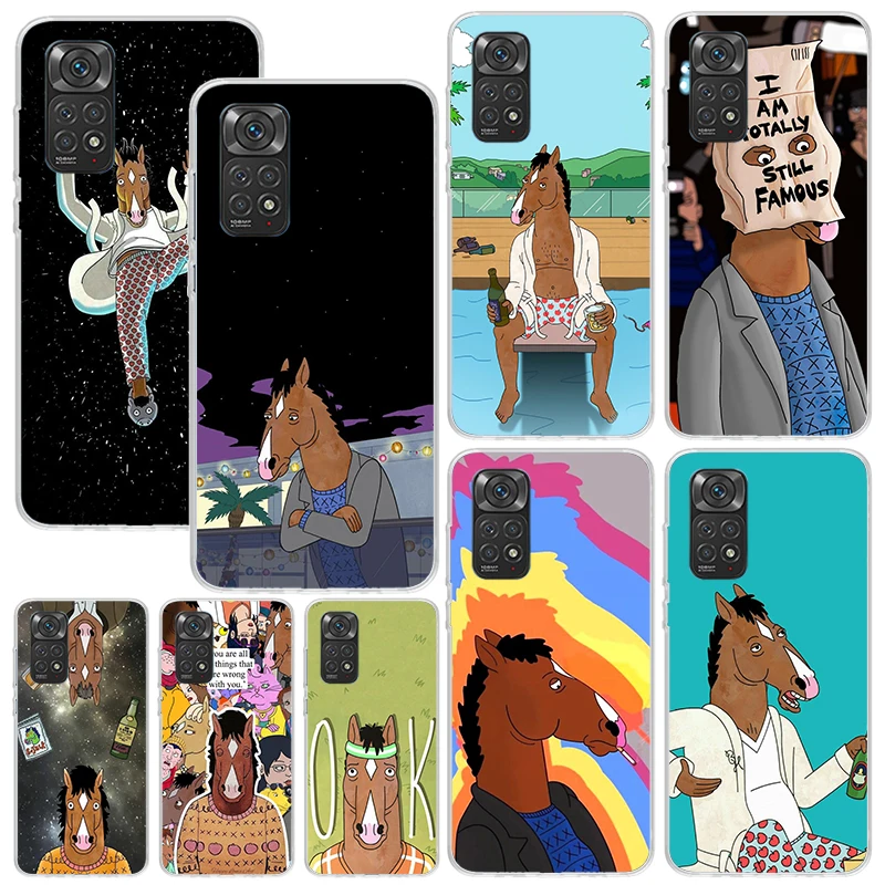 Cartoon B-BoJack Horsemans Phone Case For Xiaomi Redmi Note 13 12S 11S 10S 12 11E 10 Pro Plus 11T 9S 9 8T 8 7 Art Fundas Back Co