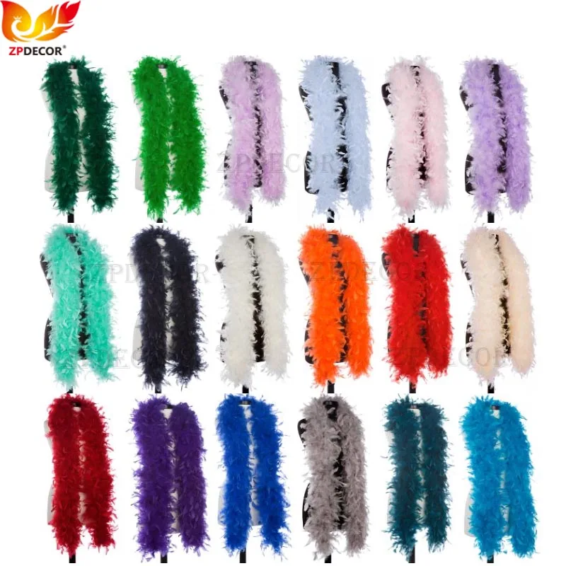 

Factory Direct Sale 2 meters 65 Gram Chandelle Feather Boas Use As Trim or Wear As a Scarf