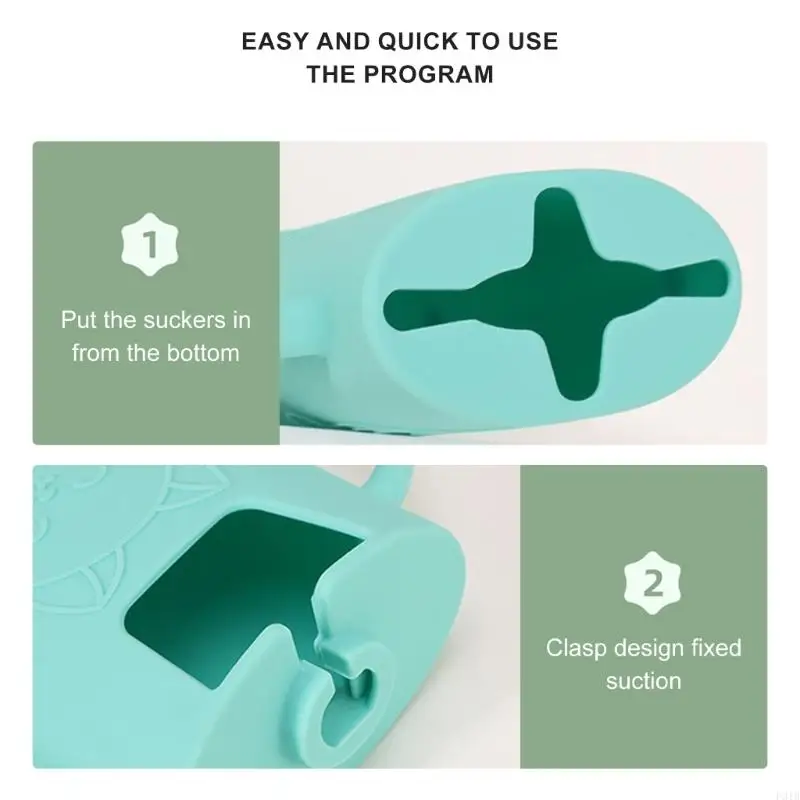 Babyvriendelijke siliconen puree zakhouder voor gemakkelijke en veilige voeding p31b