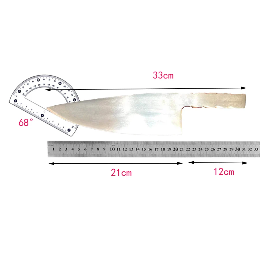 8.3 Inch Chef Knife Powder Alloy Steel Blade Gyutou Cleaver Meat Slicing Vegetables All-in-one Handmade Forged Kitchen Knife