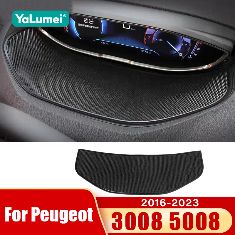 Für Peugeot 3008 5008 GT 2016 2017 2018 2019 2020 2021 2022 2023 Auto Dashboard Anti-Slip Pad Display meter Matten Zubehör