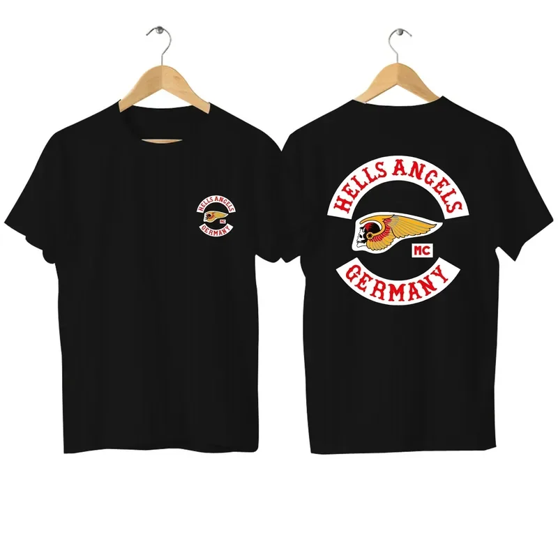 

New Summer Men Motorcycles Club Hells Angels Nijmegen T-Shirt Unisex 100% Cotton Men Women T-Shirt Plus Size T-Shirt Top