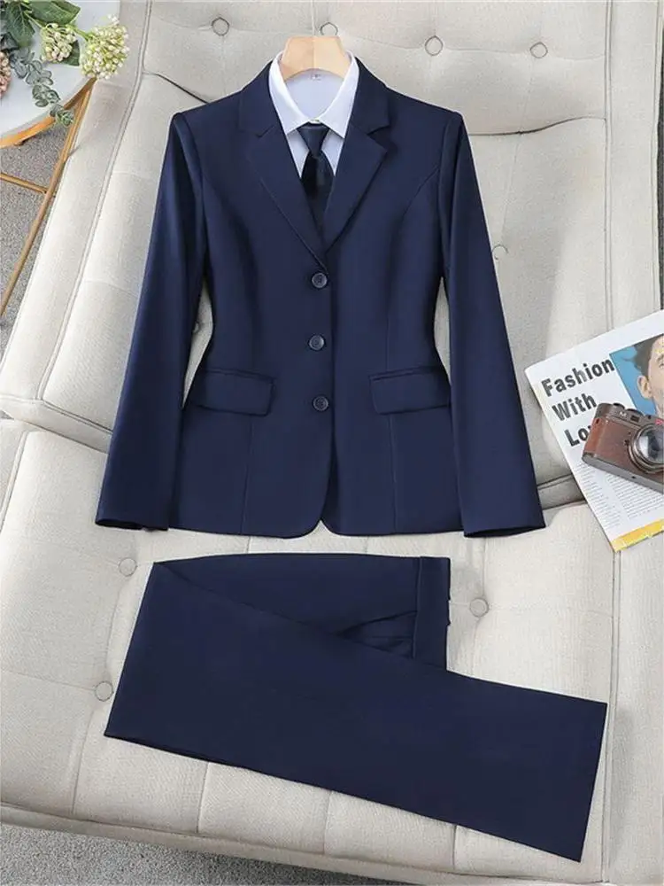 전문 면접용 여성용 쓰리버튼 정장 클린핏 스타일 숏 길이 긴팔 워크웨어 코트