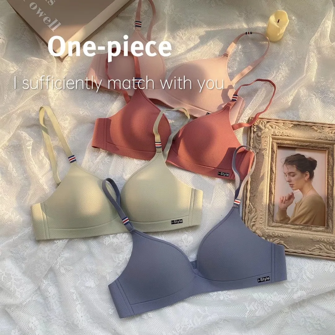 Summer New Arrivals British Peninsula Thin Cup Non-Wireless Underwear Girly Comfort Breathable Bra Sexy Bra