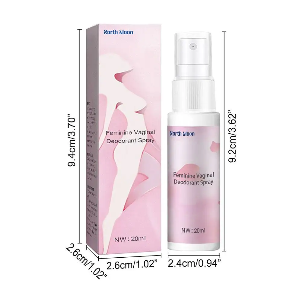 Semprotan deodoran vagina wanita, 20ml untuk kesehatan wanita X6G0