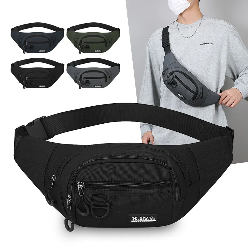 Unisex Mobile Waist Bag Large Capacity Water Resistant Multifunctional Durable Construction Site Work Belt Bag