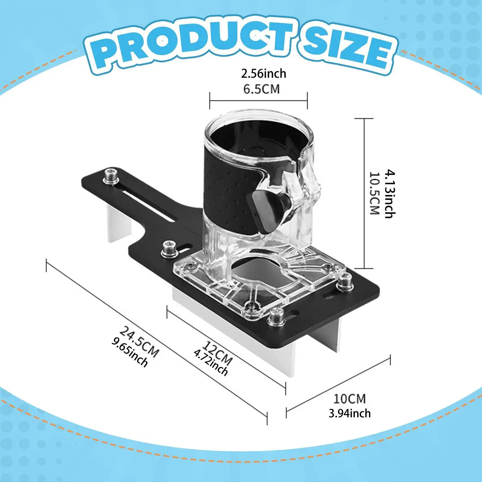 Wood Router Base Wood Router Tool Portable Mortising Jig 2 in 1 Invisible Fastener Slotting Bracket for Furniture Splicing