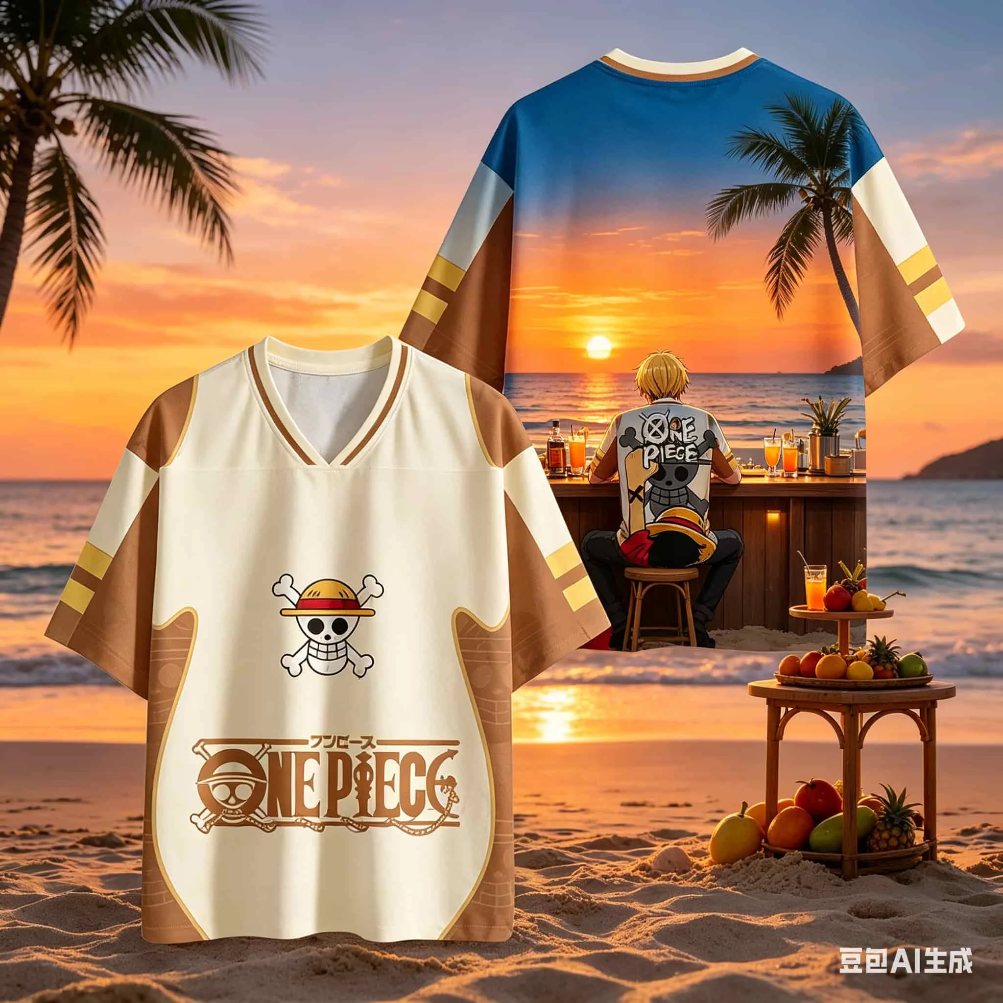 One Piece Luffy Straw Hat Pirate Anime TShirt Men Women Unisex Printed Short Sleeve Streetwear Casual Daily Wear Family Matching