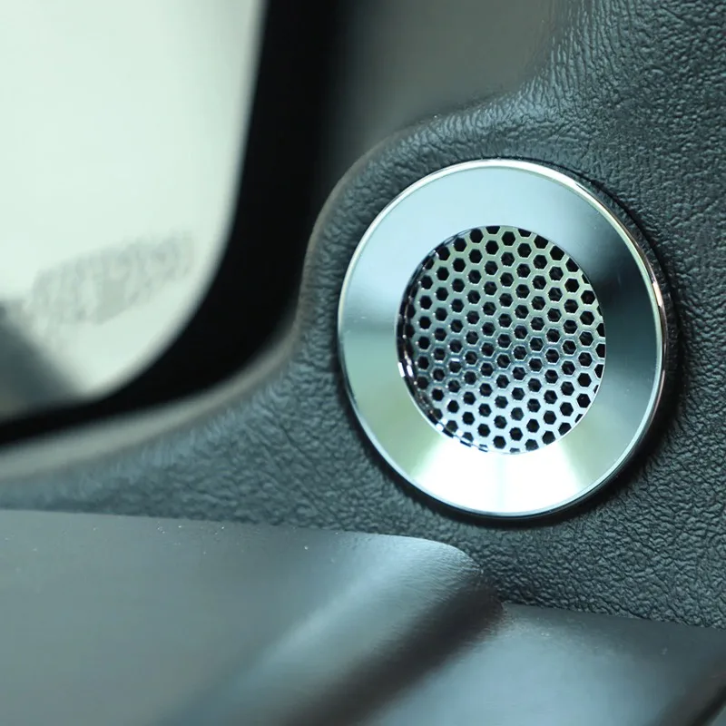 

Suetlcoity Aluminum Alloy Car Front Speaker Covers Trim Sticker Car Modification Accessories For Hummer H2 2003-2007