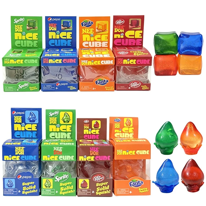 Needoh Dr Pepper Nice Cube Drop Aroma Soda Series Stress Relief Toys Maltose Slow Rising Anti Anxiety Sensory Play Desktop Gift
