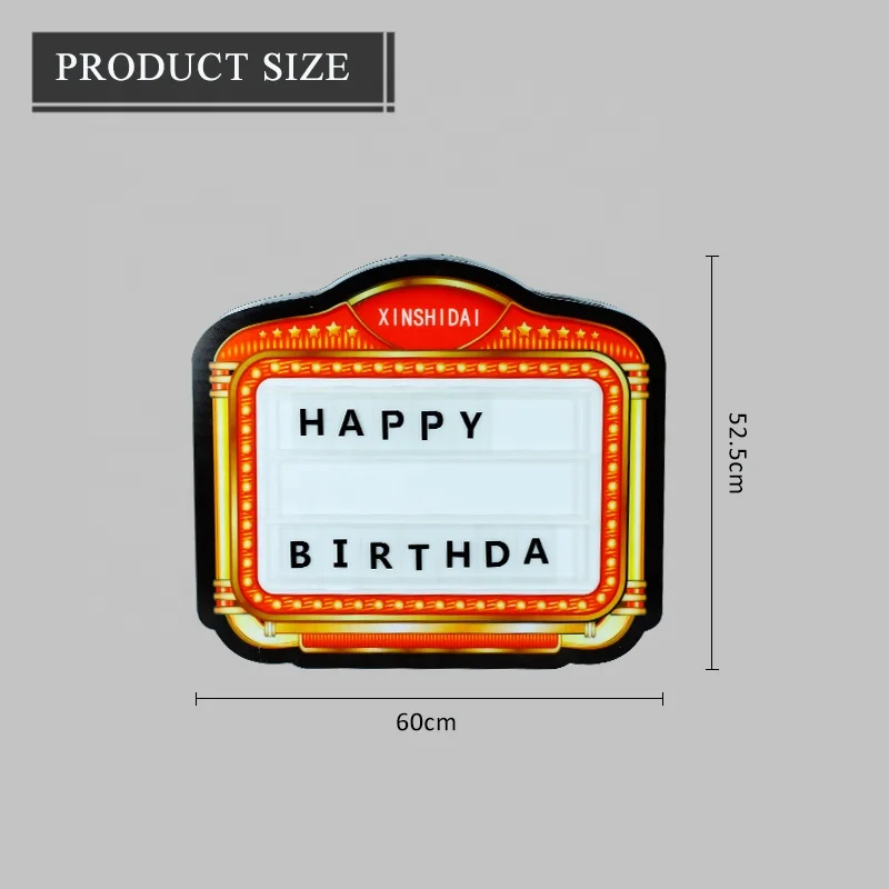 2025 الرائج الساخن بيع حجم مخصص الشكل LED رسالة المجلس تسجيل قابلة للشحن للنادي #3