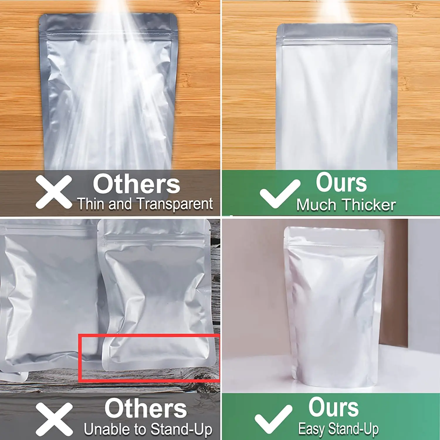 Sacchetti Per La Conservazione Degli Alimenti Mylar Da 5