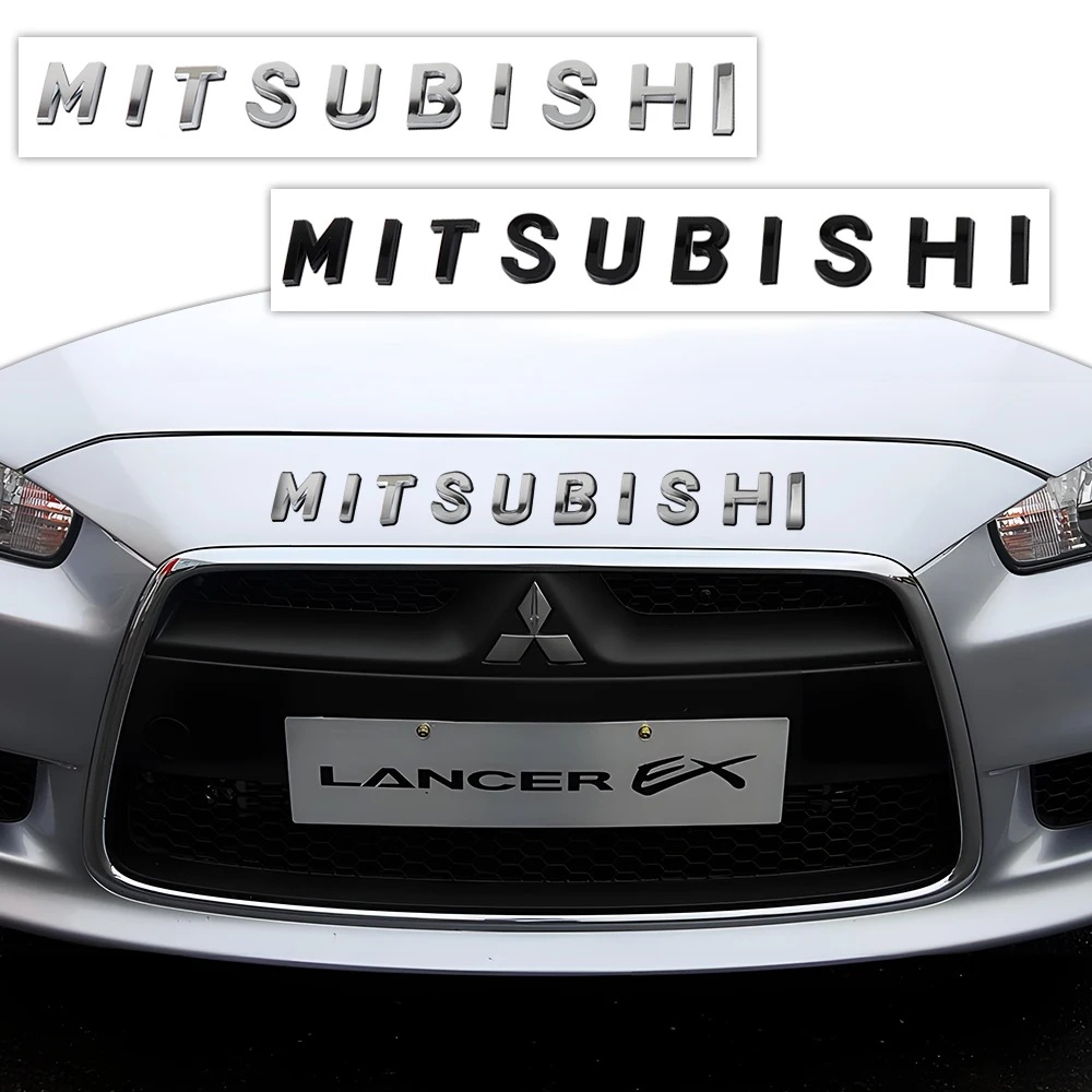 

Alphabet car logo stickerwaterproof car decorations For Mitsubishi Asx Lancer 10 9 Outlander 2013 Pajero Sport L200 Expo