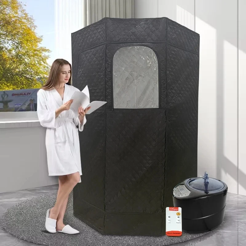 Full Body Home Relaxation Steam Wet Box 3L Steamer Portable Foldable Far Infrared Tent Indoor Spa Tubs Sauna Rooms