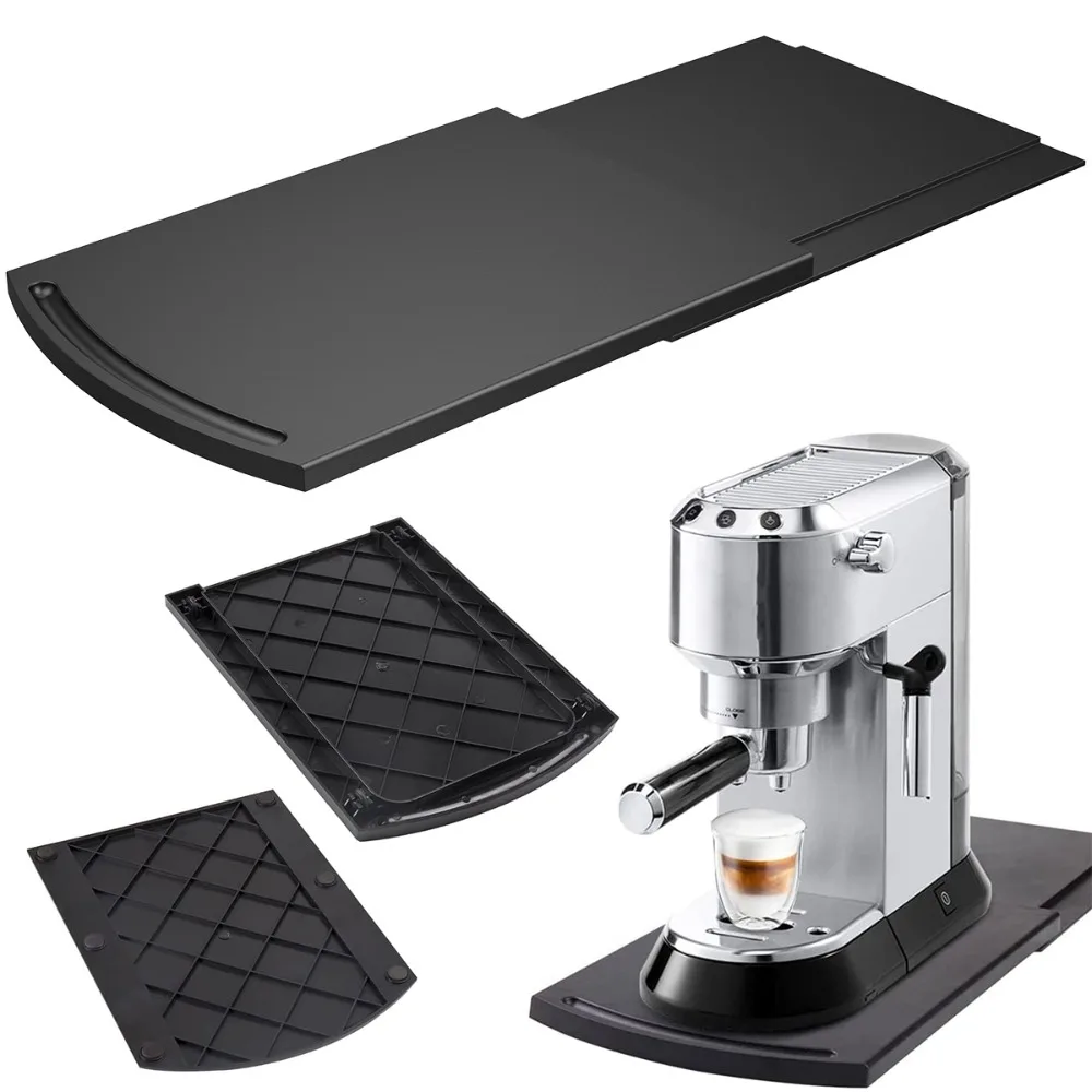 Black ABS Toaster Air Fryer With Wheels Blender Kitchen Accessories Storage Mat Sliding Mat Sliding Tray