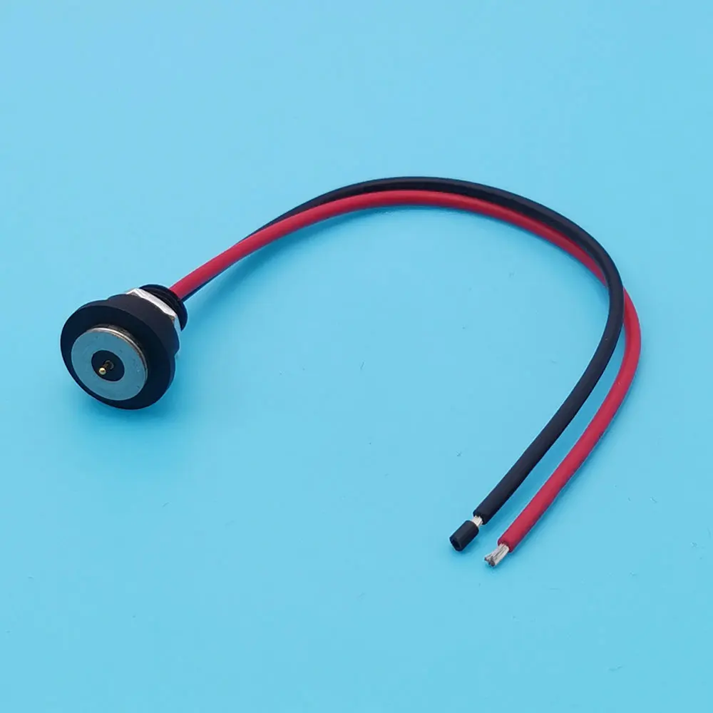 New Magnet Connector Circular Male Female DC Power Socket Screw Thread Pogopin Magnetic Connector