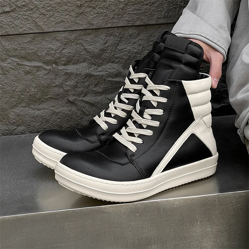 Classic High Top Men Women's Sports Sneakers Outdoor Height Increasing Hiking Boot Fitness Casual Walking Shoe Couple Ankle Boot