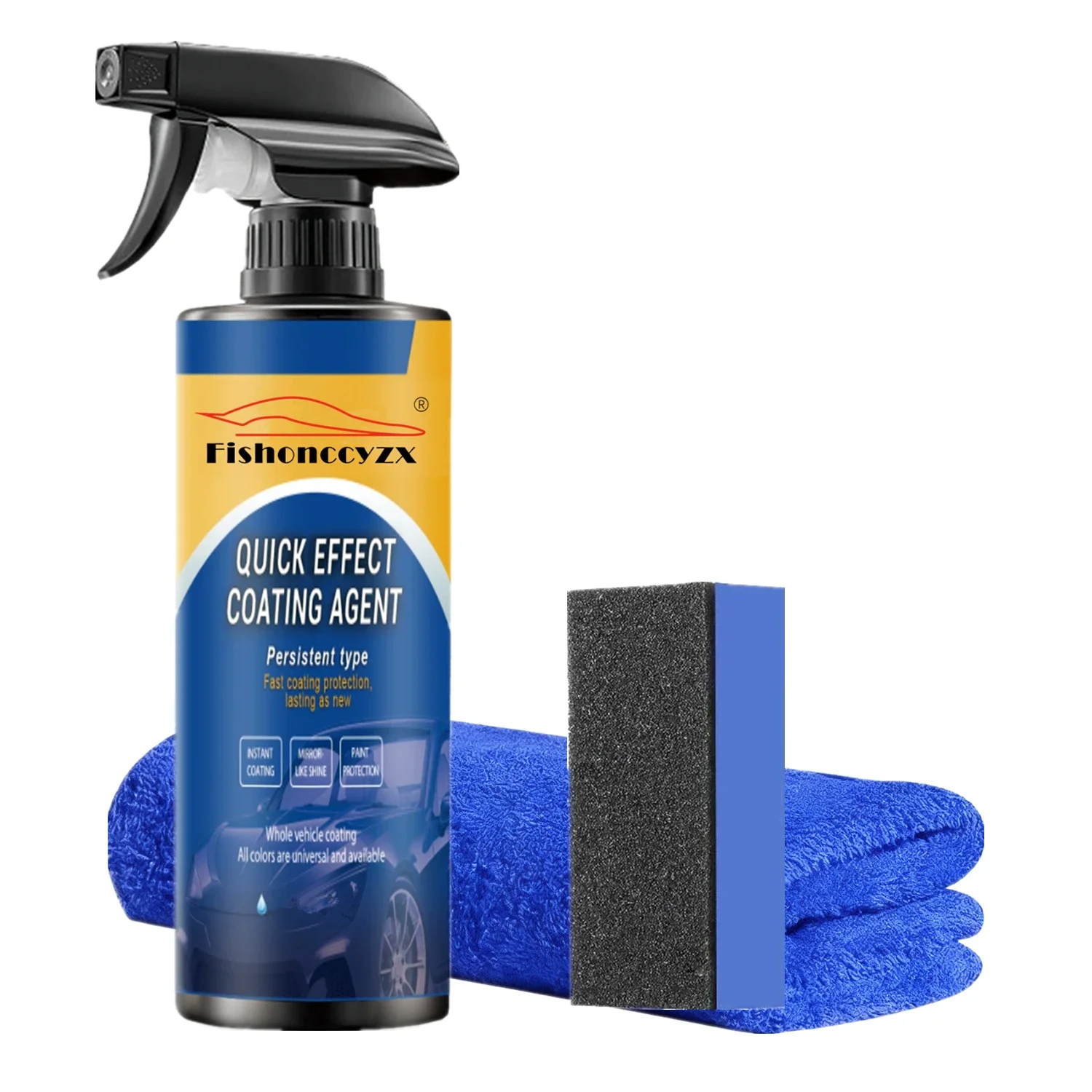 

500ML Car Coating Spray Quick Effect Agent Spray Quickly Coat Car Scratch Wax Polish Waterless Wash Oil Film Emulsion Glass