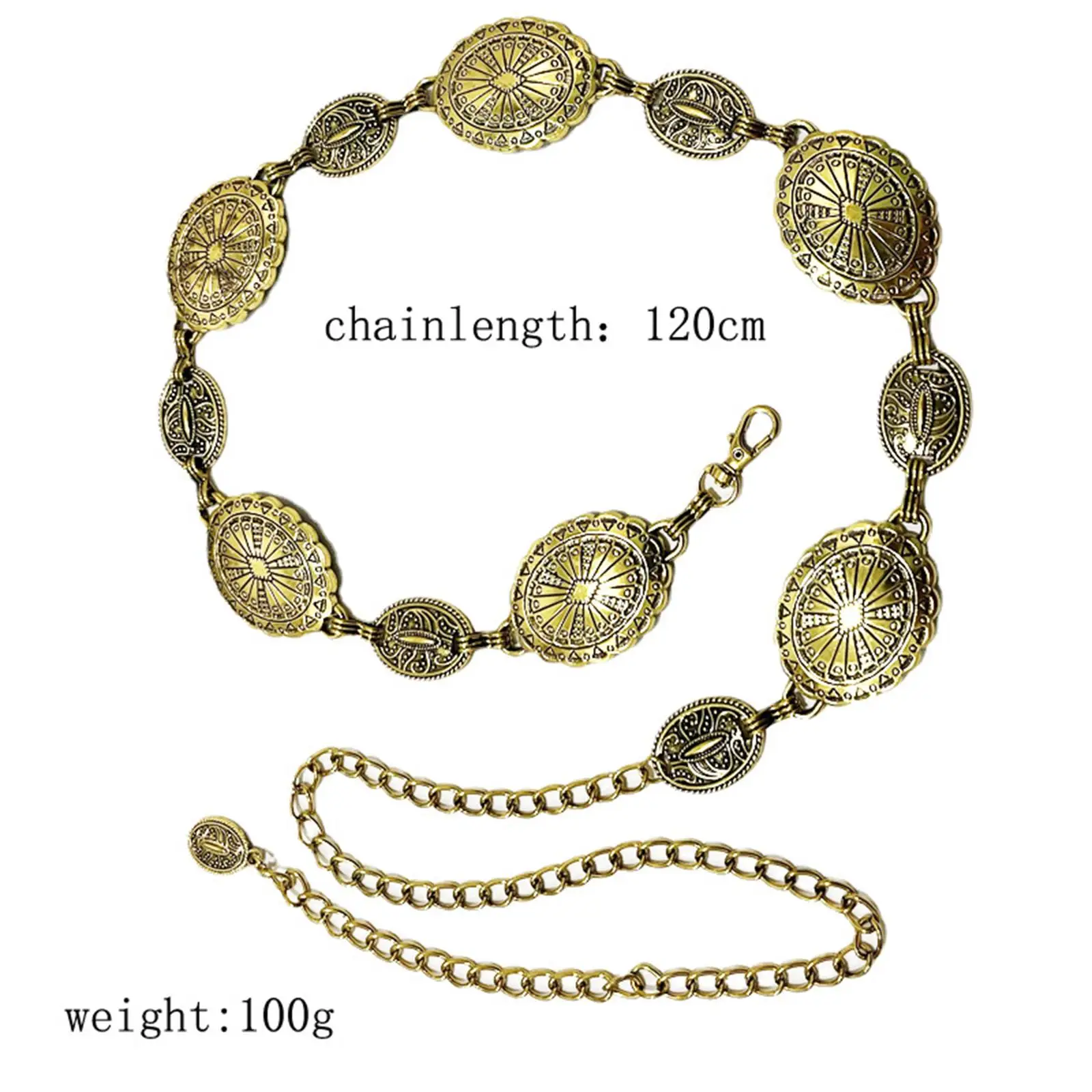 Ceinture de corps en chaîne pour femmes, accessoire de robe en métal à la mode