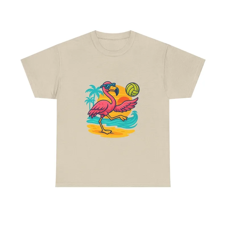 

Забавная пляжная футболка с тропическим фламинго, унисекс, плотная хлопковая футболка, летний подарок, повседневная одежда, одежда для отпуска, одежда для вечеринок у бассейна, футболки