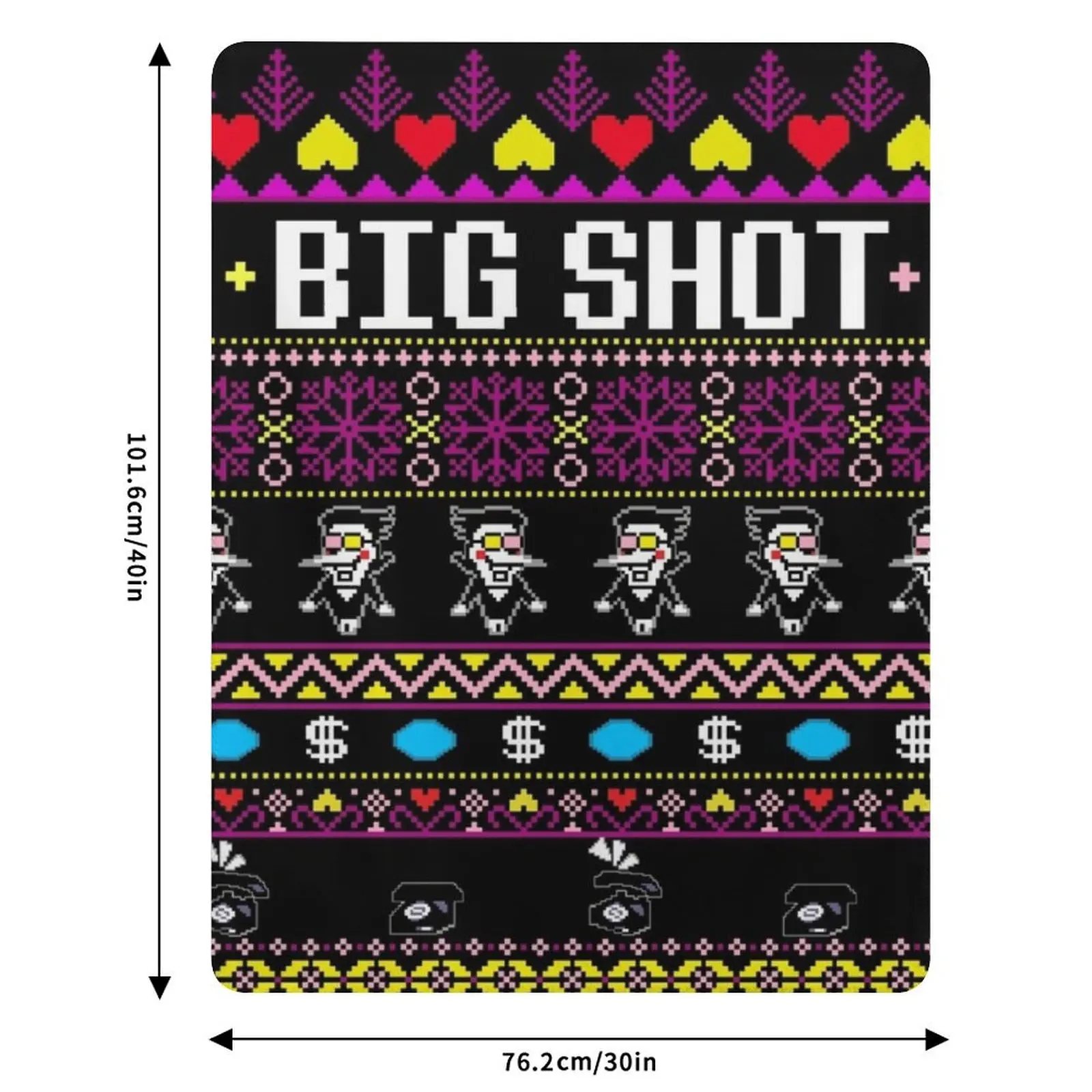 Spamton's BIG SHOT Kromer Krismas Throw Blanket Nap Winter beds Weighted Picnic Blankets