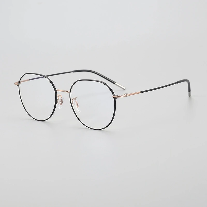 FT001 Japanese Handmade Pure Ultralight Oval Titanium Travel titanium eyeglasses frames Men Women Designer  노안 안경