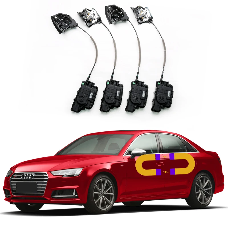 For Audi S4 Electric suction door Automobile refitted automatic locks accessories door Soft Close auto Power tools