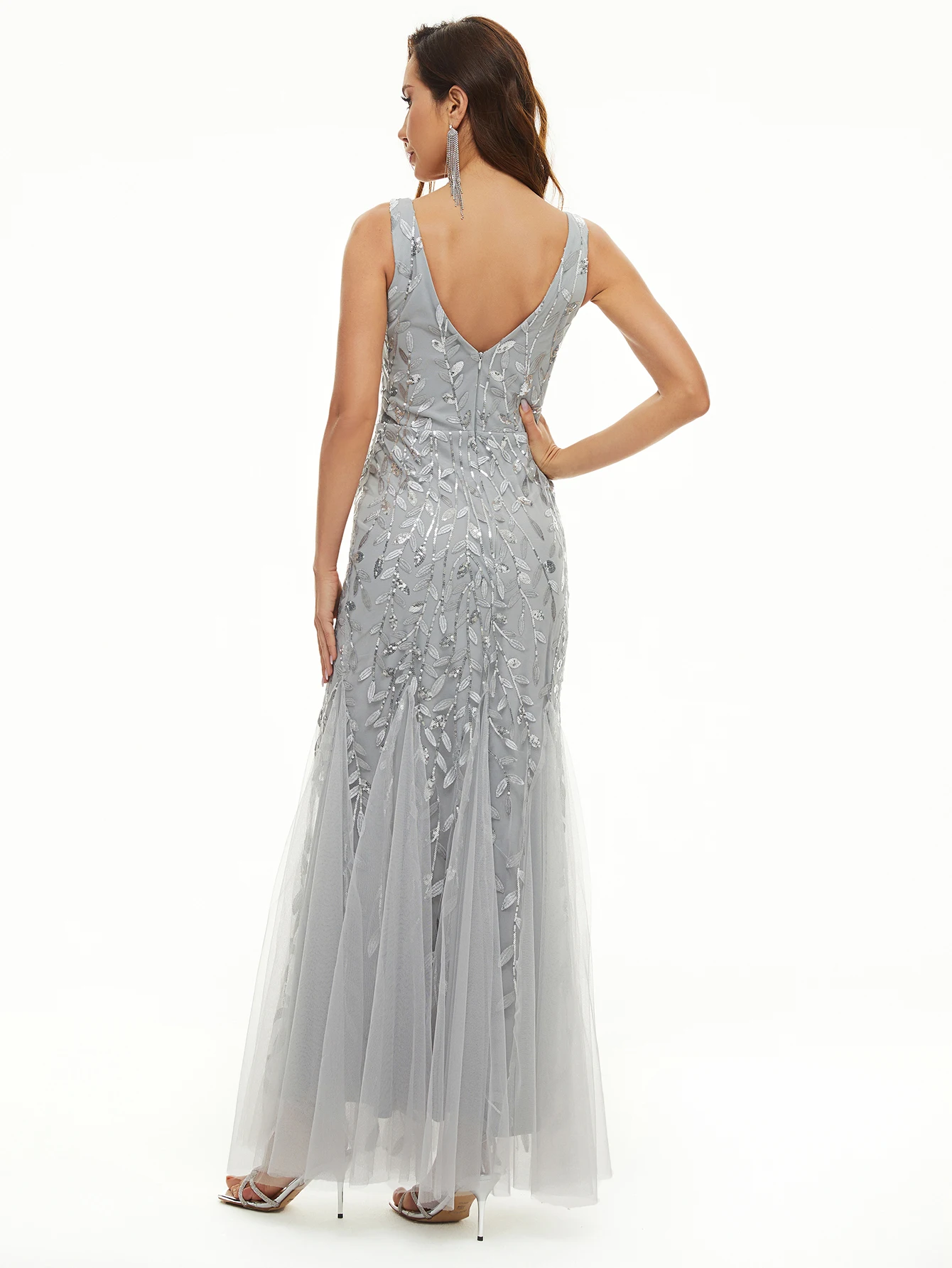 เซ็กซี่ backless sequin สีดำฤดูร้อนผู้หญิงชุดราตรีหรูหราชุดยาวผู้หญิงหรูหราเพื่อนเจ้าสาวชุดราตรีชุดเดรส