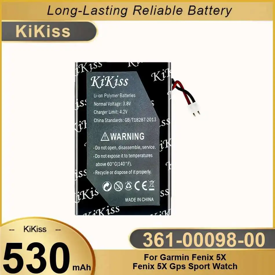 

Стабильная батарея для спортивных часов Garmin Fenix 5X Fenix 5x Gps 530 мАч 361-00098-00