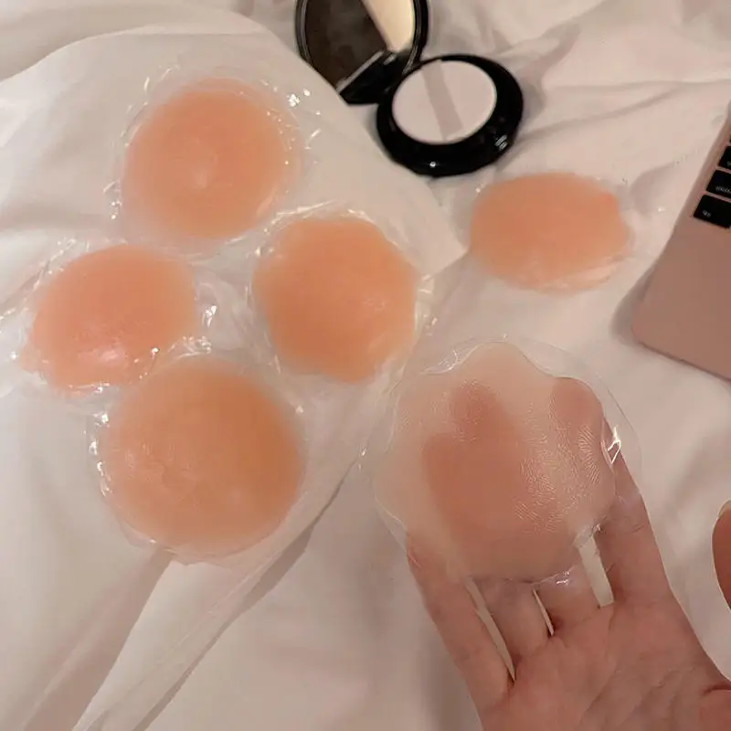 1/2 Paio Copricapezzoli Riutilizzabili da Donna, Copricapezzoli in Silicone, Adesivi per Seno, Accessori Donna