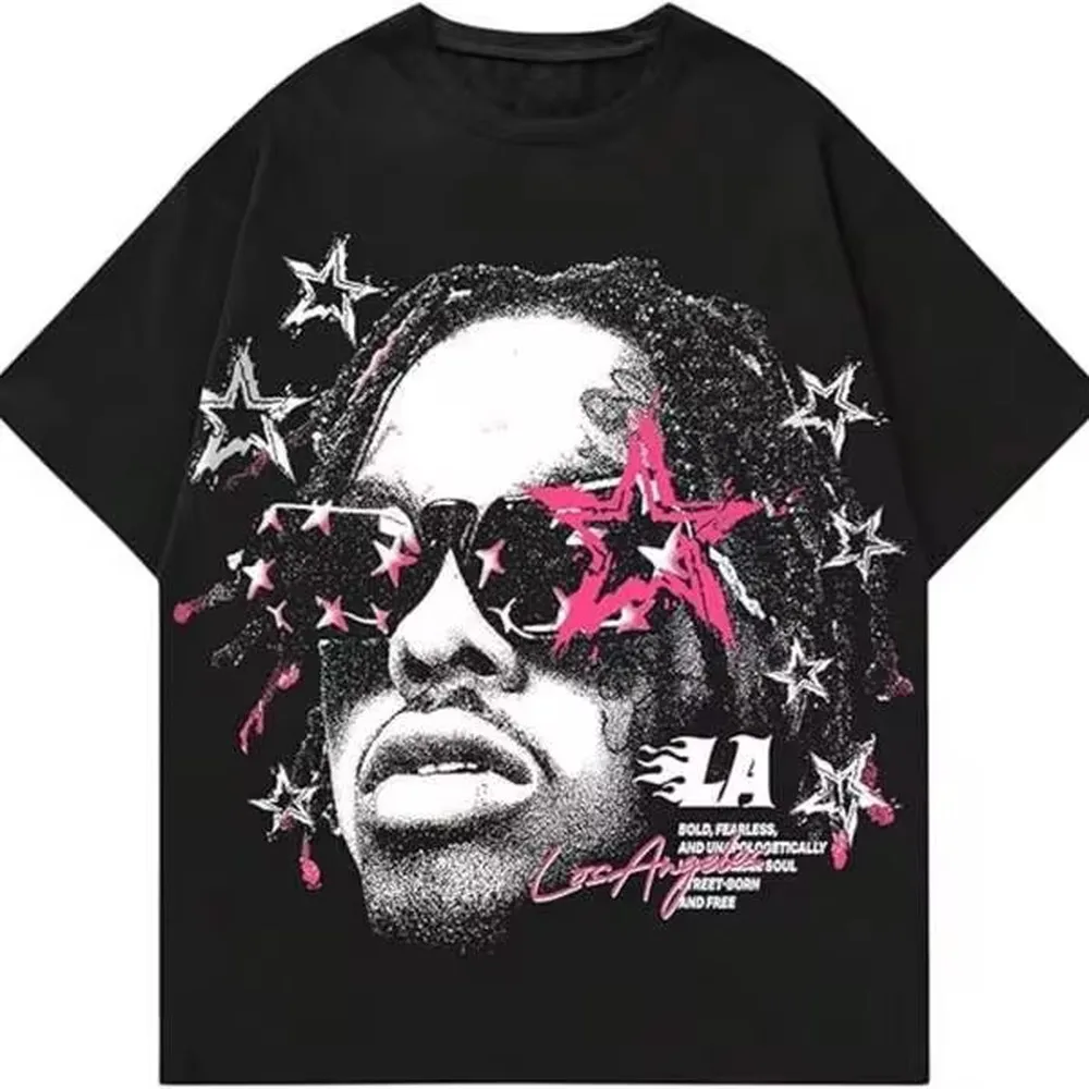 Graphic Tee Oversized Crewneck Short Sleeve Y2K T Shirt