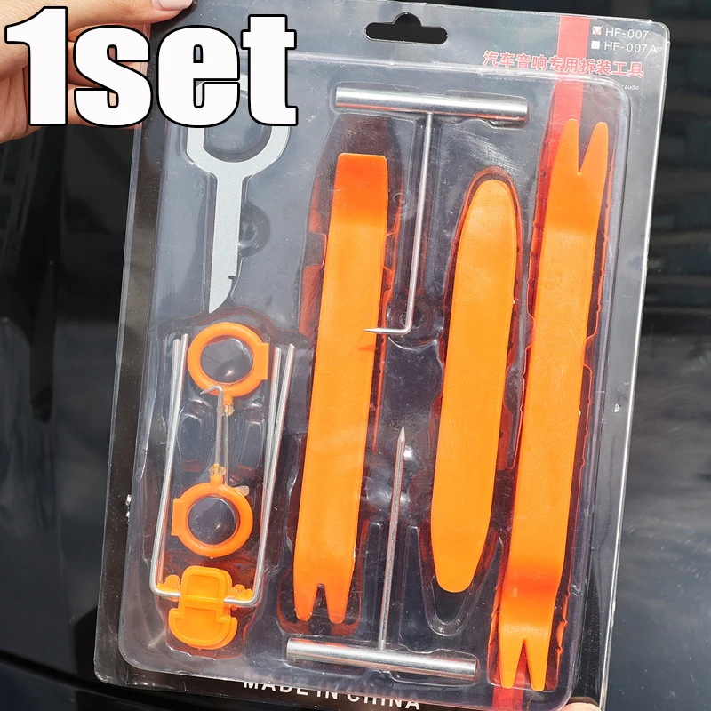 

Car Audio Installation and Removal Tool Set Car Panel Removal Audio Navigation Modification Removal Pry Bars 4/12pcs